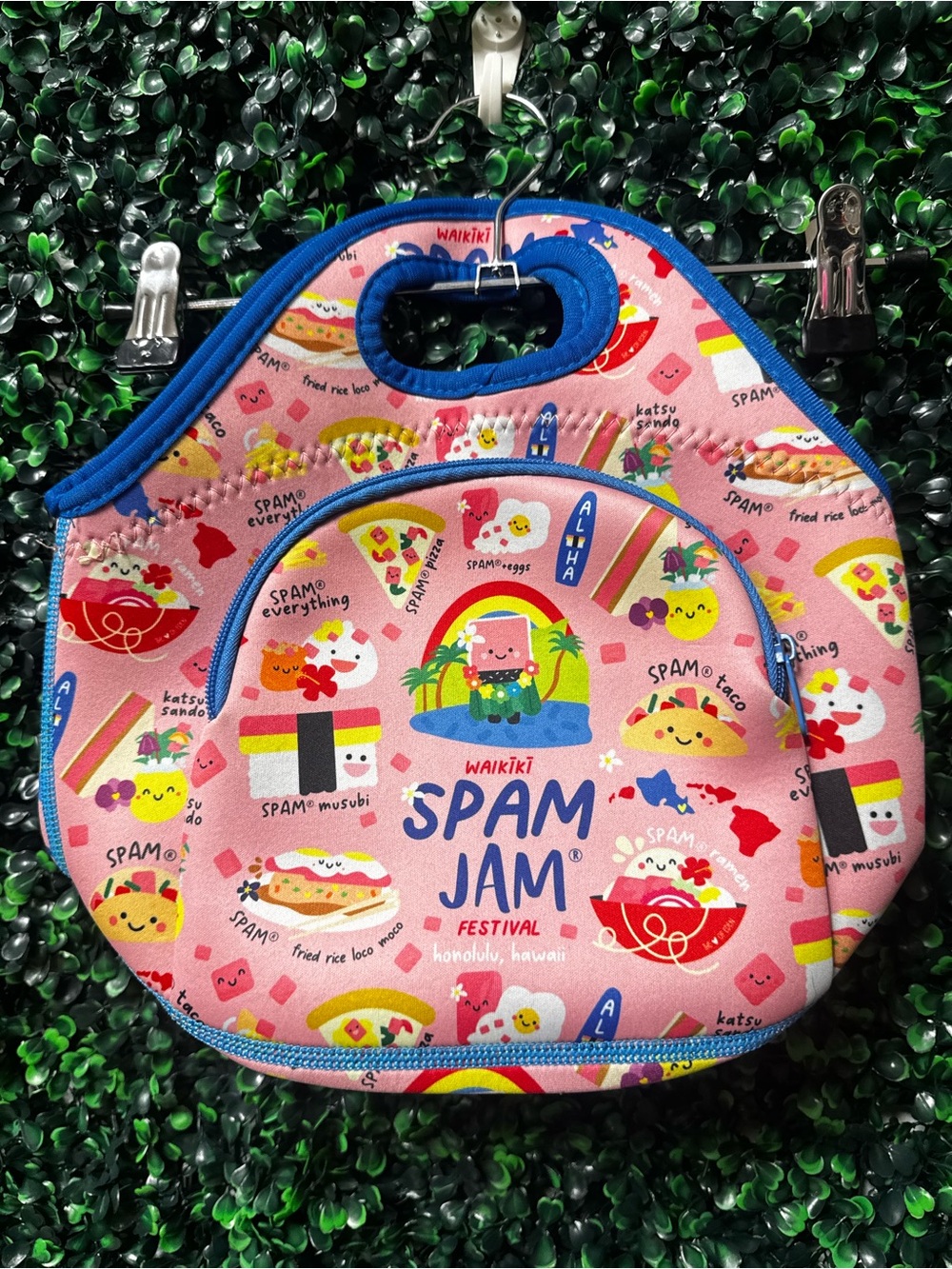 Waikiki Spam Jam Pink Insulated Lunch Tote by